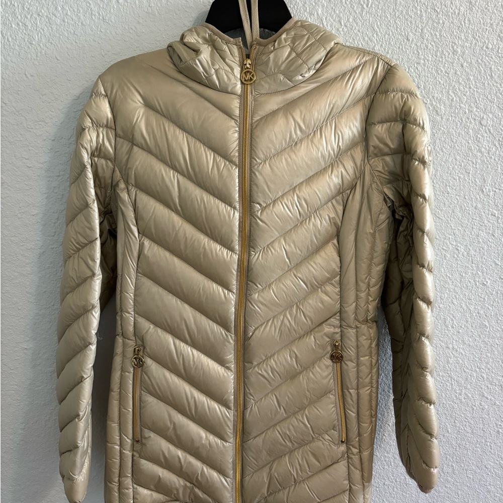 MICHAEL Michael Kors Gold Puffer Jacket